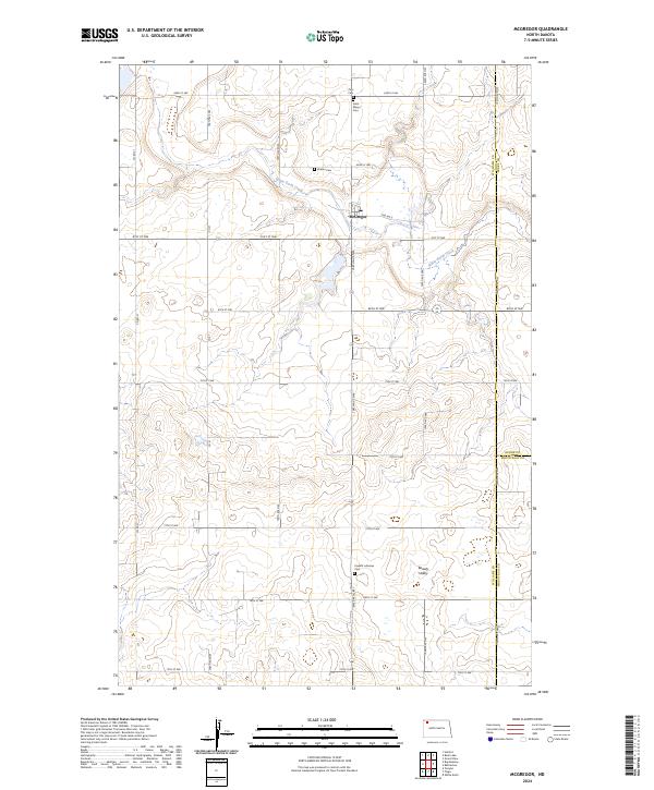 US Topo 7.5-minute map for McGregor ND