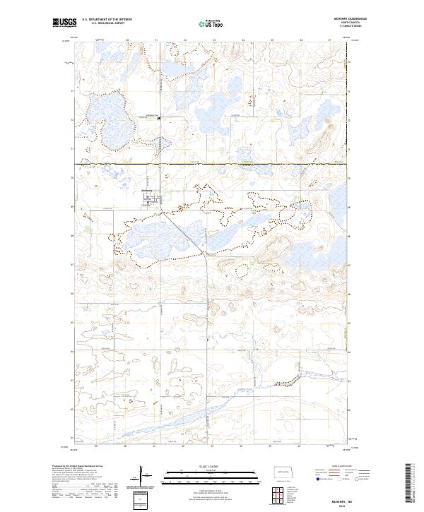 US Topo 7.5-minute map for McHenry ND