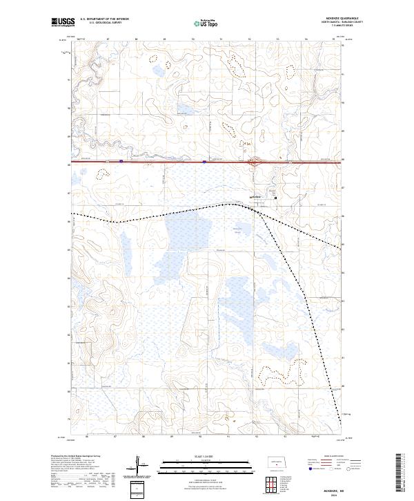 US Topo 7.5-minute map for McKenzie ND