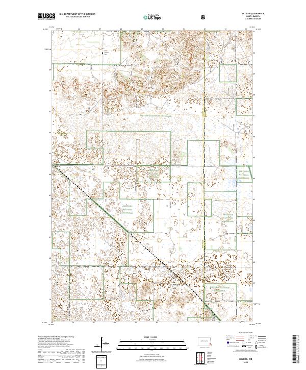 US Topo 7.5-minute map for McLeod ND