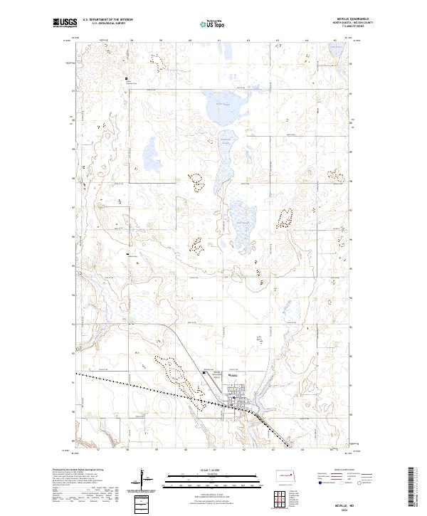 US Topo 7.5-minute map for McVille ND