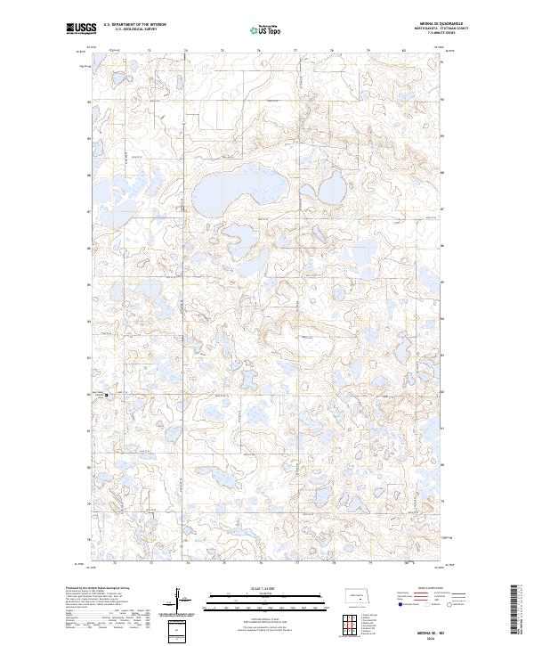 US Topo 7.5-minute map for Medina SE ND