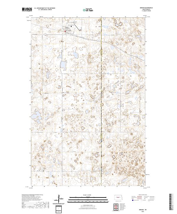 US Topo 7.5-minute map for Mercer ND