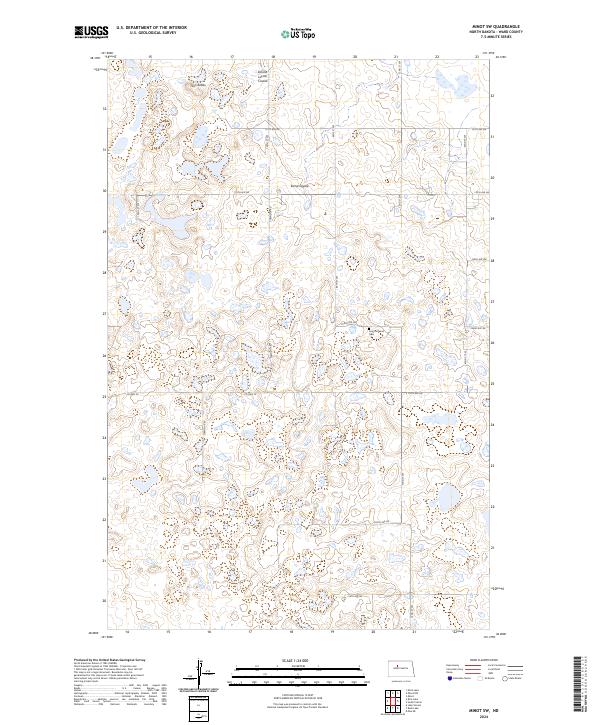 US Topo 7.5-minute map for Minot SW ND