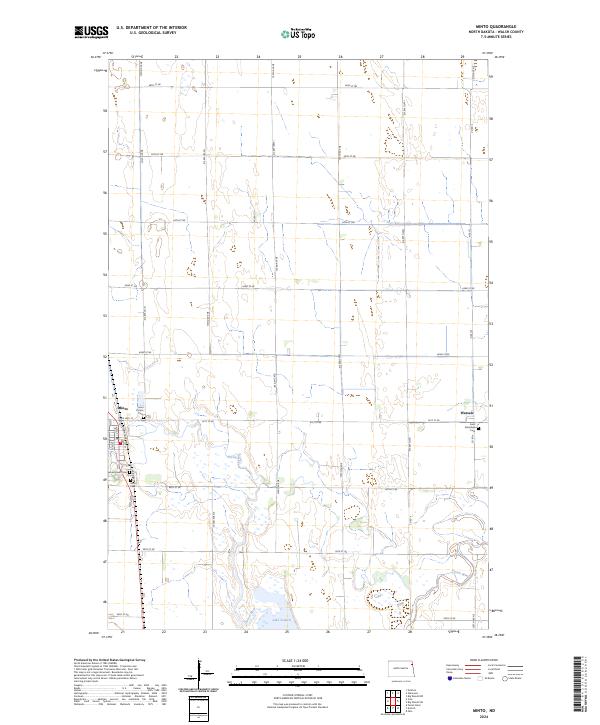 US Topo 7.5-minute map for Minto ND