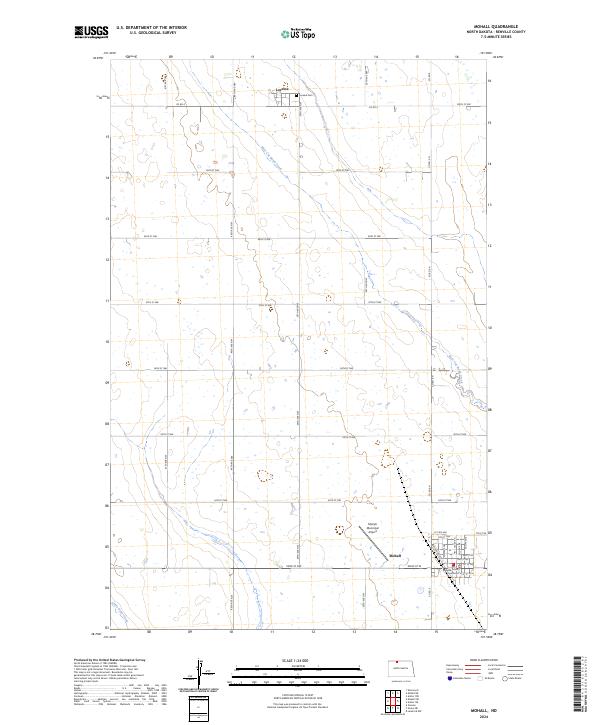 US Topo 7.5-minute map for Mohall ND