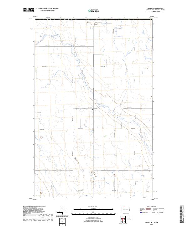 US Topo 7.5-minute map for Mohall NE NDSK