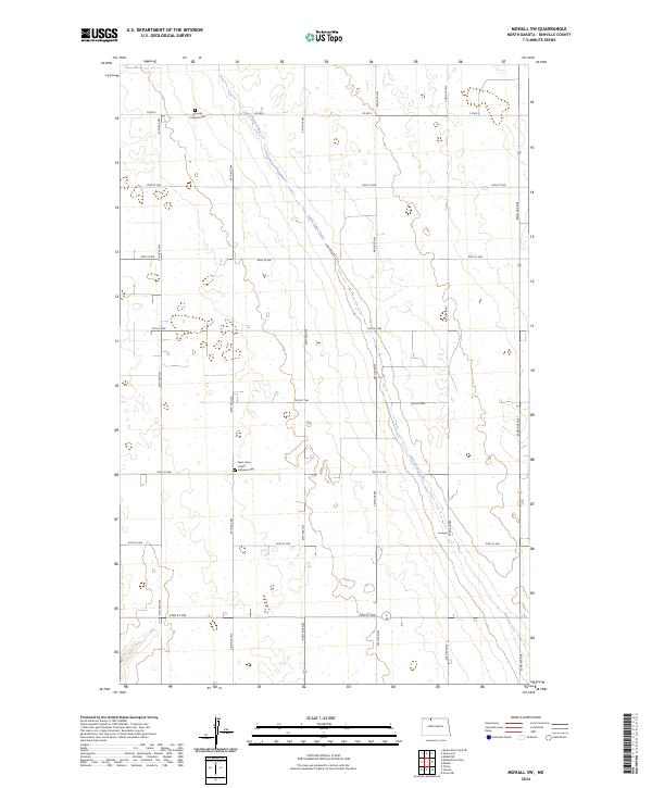 US Topo 7.5-minute map for Mohall SW ND