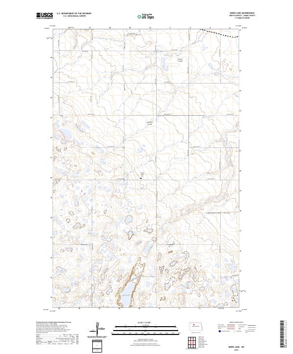 US Topo 7.5-minute map for Mork Lake ND