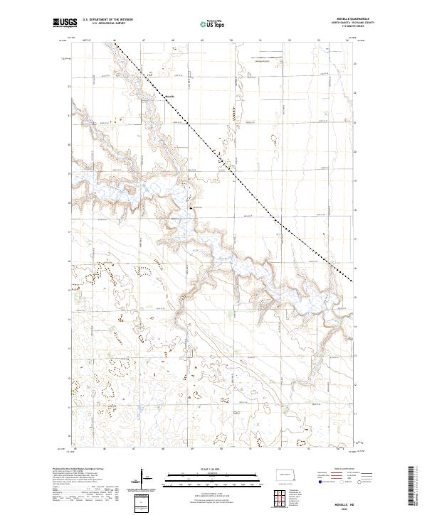 US Topo 7.5-minute map for Moselle ND