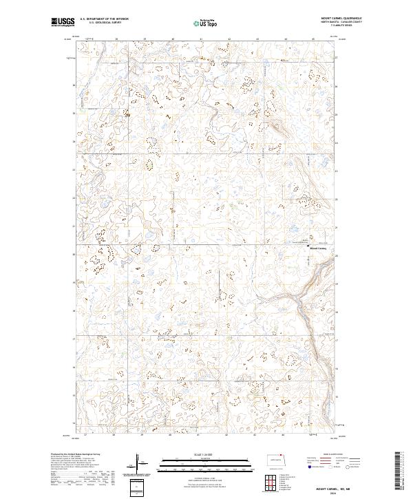 US Topo 7.5-minute map for Mount Carmel NDMB