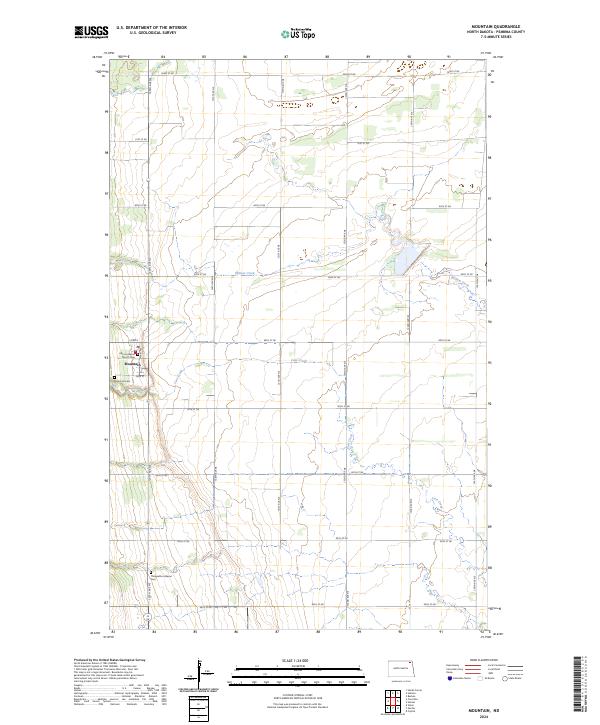 US Topo 7.5-minute map for Mountain ND
