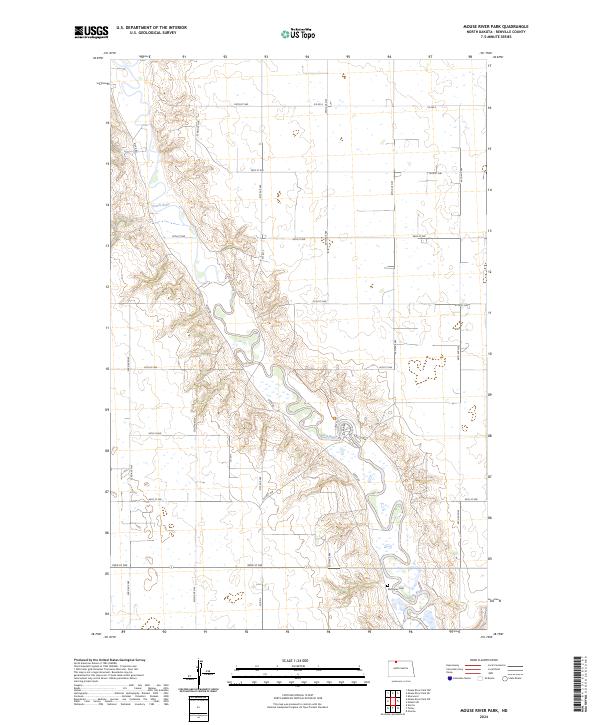 US Topo 7.5-minute map for Mouse River Park ND