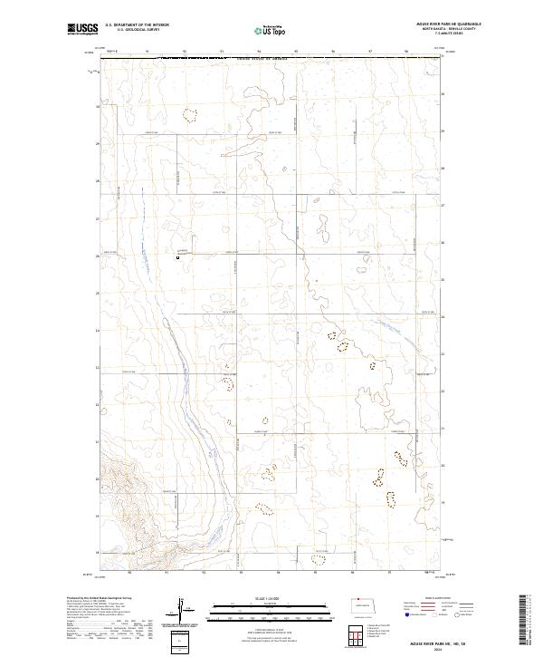US Topo 7.5-minute map for Mouse River Park NE NDSK