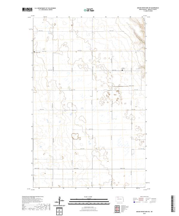 US Topo 7.5-minute map for Mouse River Park SW ND