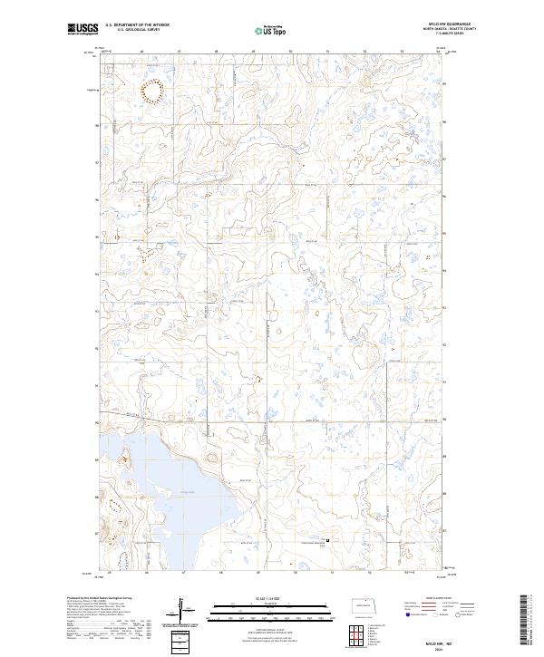 US Topo 7.5-minute map for Mylo NW ND