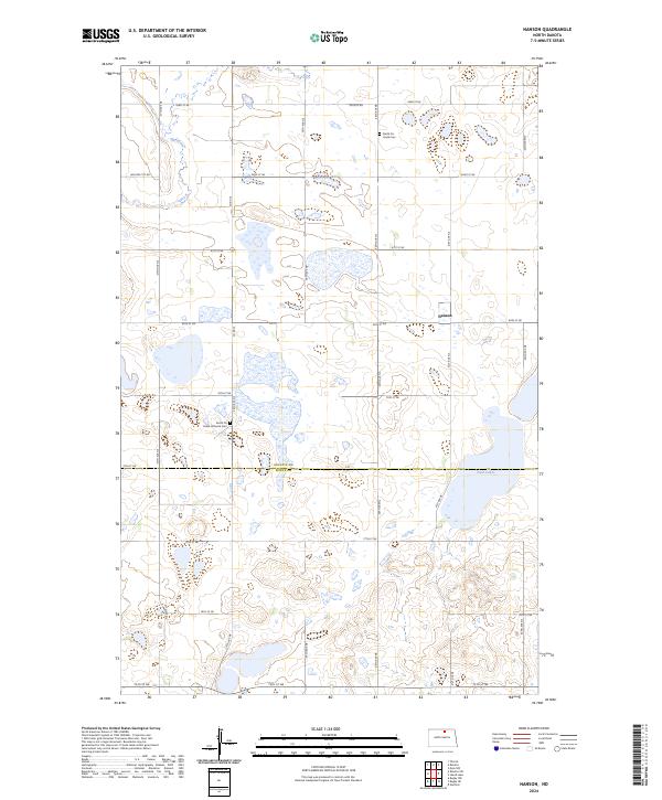 US Topo 7.5-minute map for Nanson ND
