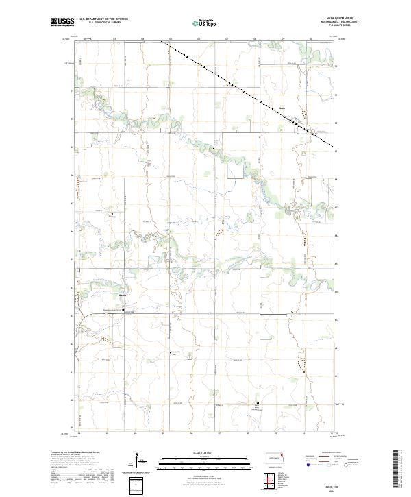 US Topo 7.5-minute map for Nash ND