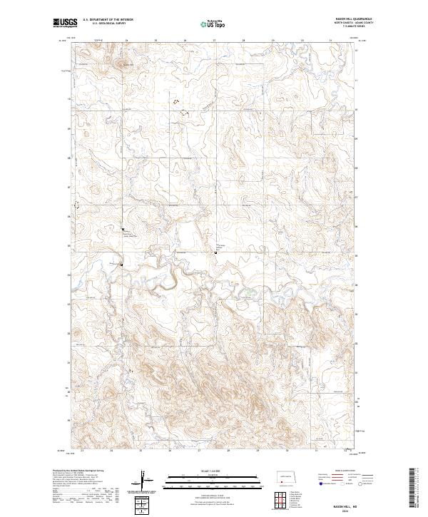 US Topo 7.5-minute map for Nason Hill ND