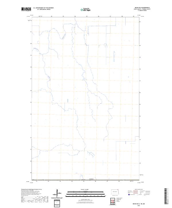 US Topo 7.5-minute map for Neche OE N NDMB