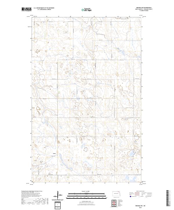 US Topo 7.5-minute map for Nekoma NW ND