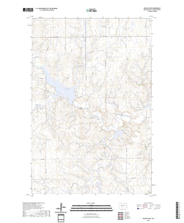 US Topo 7.5-minute map for Nelson Lake ND