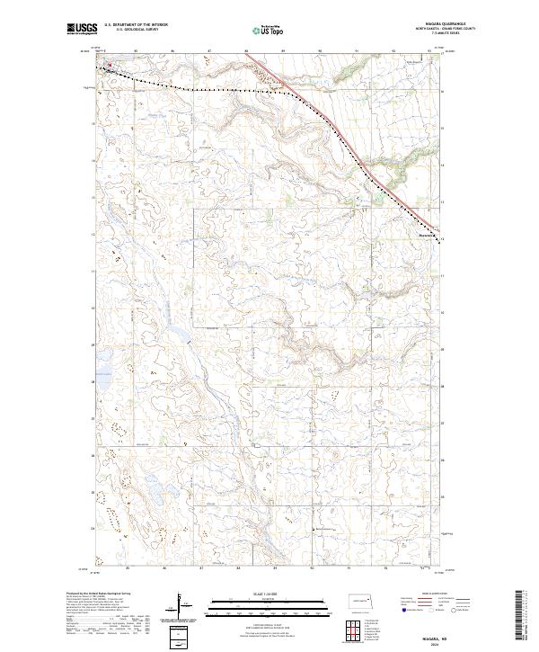 US Topo 7.5-minute map for Niagara ND
