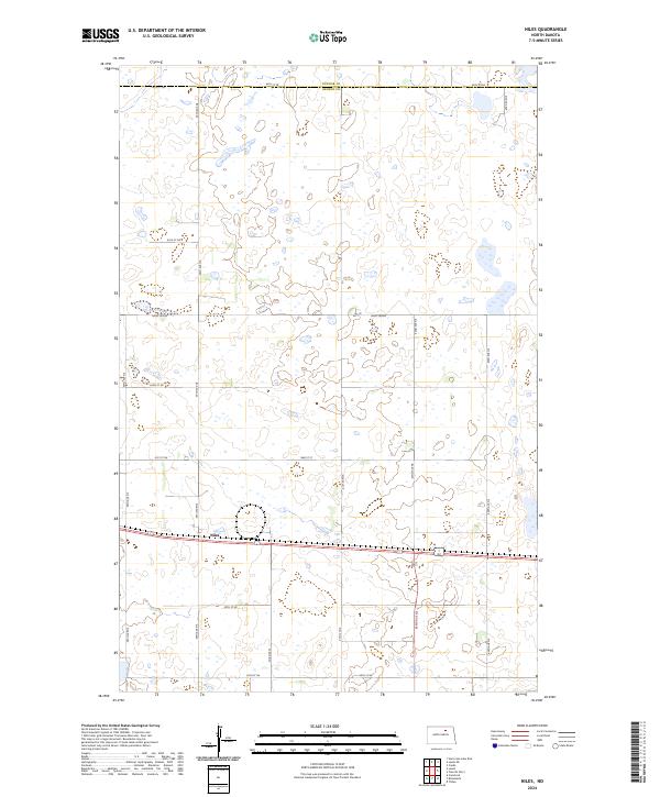 US Topo 7.5-minute map for Niles ND