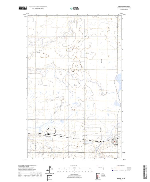 US Topo 7.5-minute map for Noonan NDSK