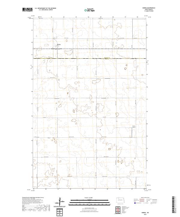 US Topo 7.5-minute map for Norma ND