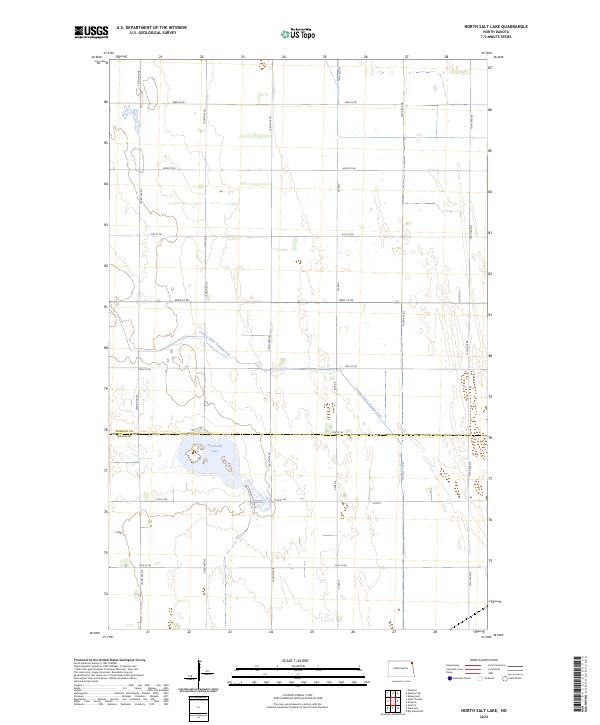 US Topo 7.5-minute map for North Salt Lake ND