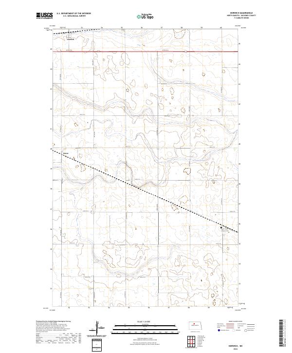 US Topo 7.5-minute map for Norwich ND