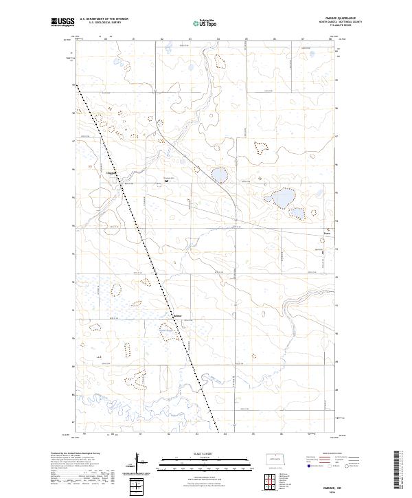 US Topo 7.5-minute map for Omemee ND