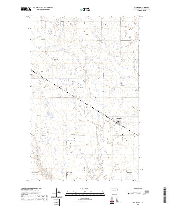 US Topo 7.5-minute map for Osnabrock ND