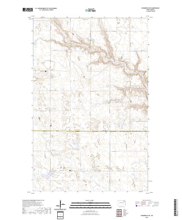 US Topo 7.5-minute map for Osnabrock SW ND