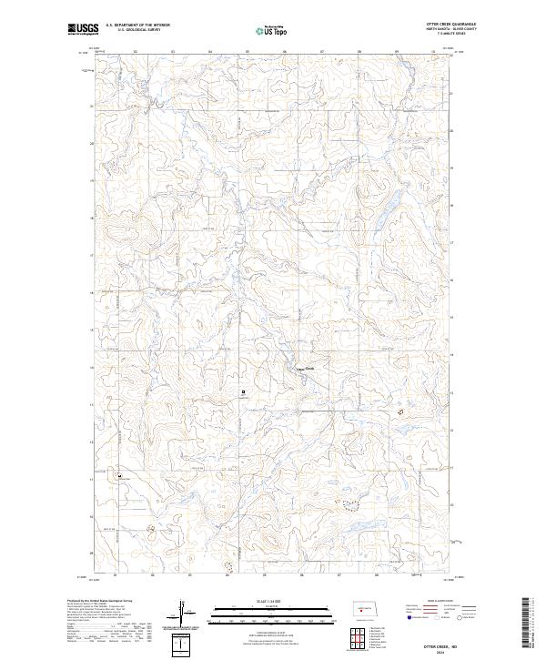 US Topo 7.5-minute map for Otter Creek ND