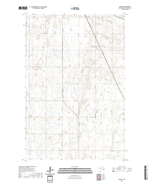 US Topo 7.5-minute map for Page SE ND