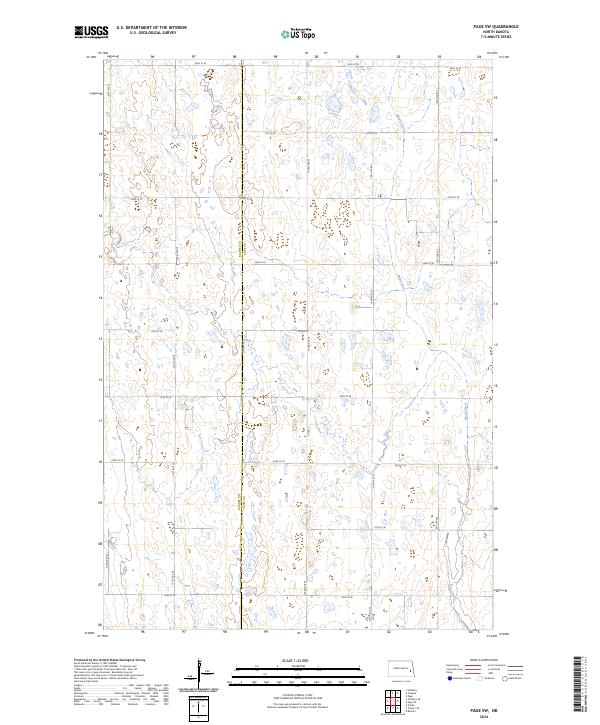US Topo 7.5-minute map for Page SW ND