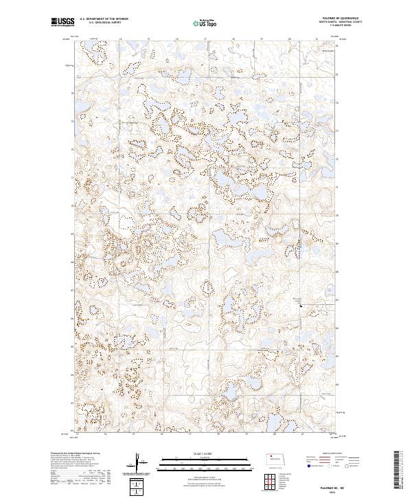 US Topo 7.5-minute map for Palermo NE ND