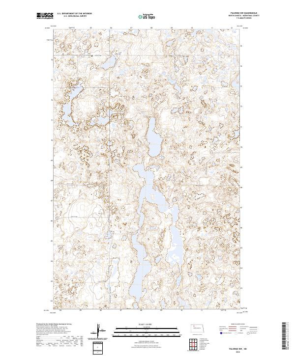 US Topo 7.5-minute map for Palermo NW ND