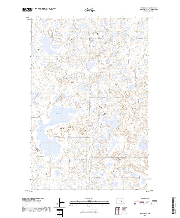 US Topo 7.5-minute map for Pearl Lake ND