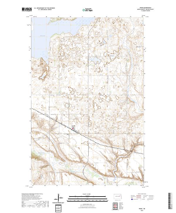 US Topo 7.5-minute map for Pekin ND