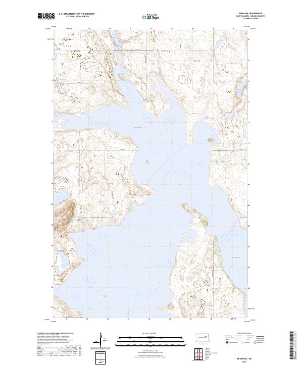 US Topo 7.5-minute map for Pekin NW ND