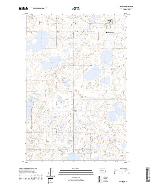 US Topo 7.5-minute map for Pettibone ND