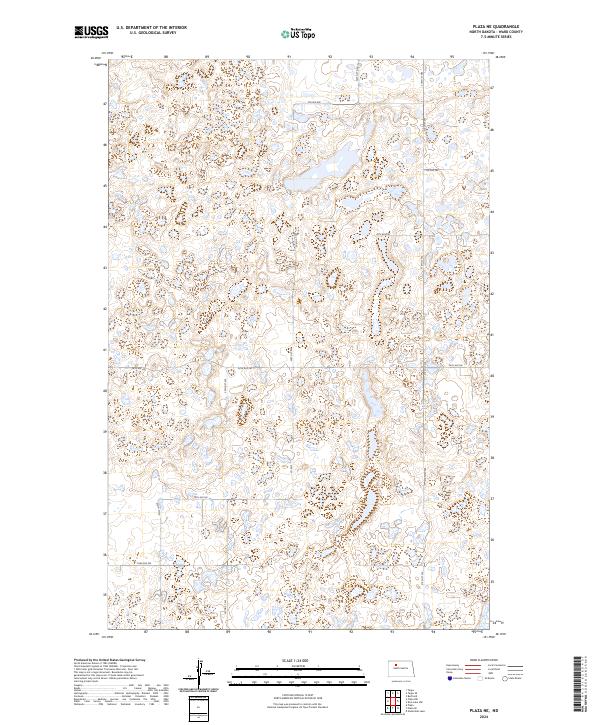 US Topo 7.5-minute map for Plaza NE ND