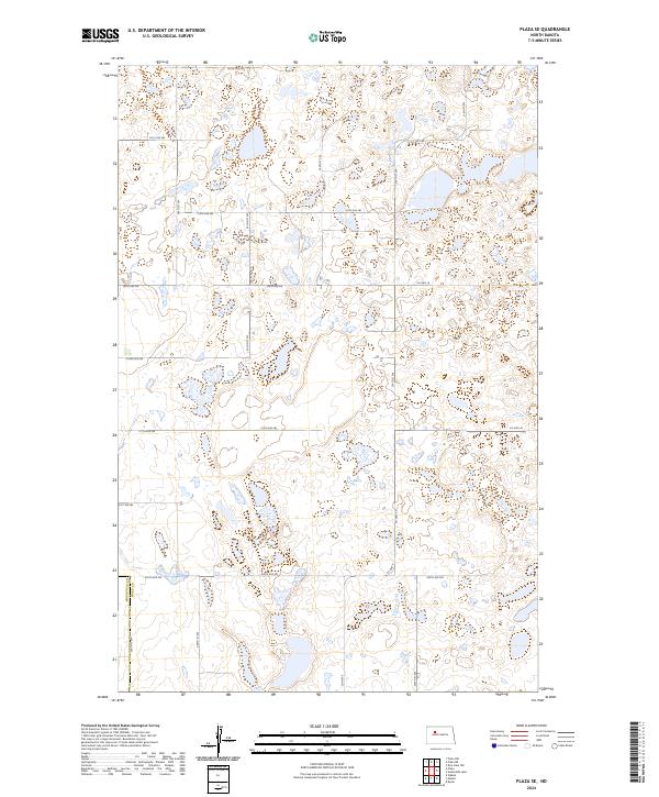 US Topo 7.5-minute map for Plaza SE ND