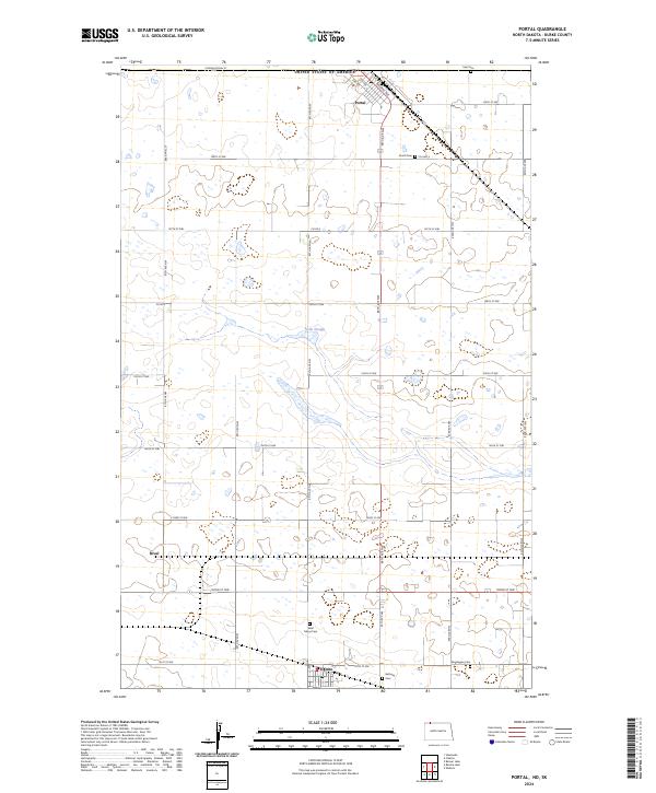 US Topo 7.5-minute map for Portal NDSK