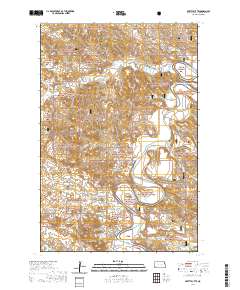 USGS US Topo 7.5-minute map for Pretty Butte ND 2020