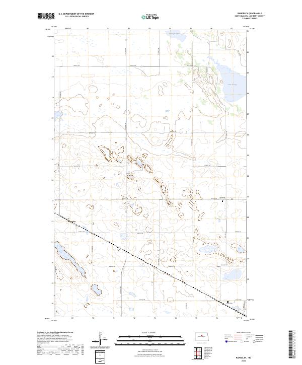 US Topo 7.5-minute map for Rangeley ND