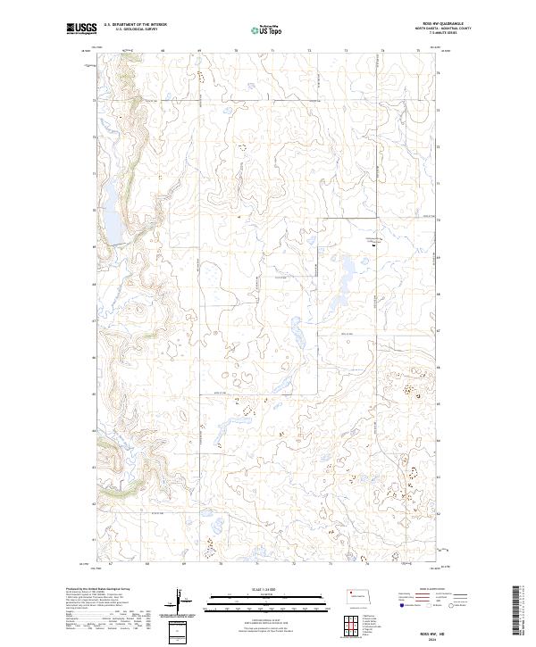 US Topo 7.5-minute map for Ross NW ND